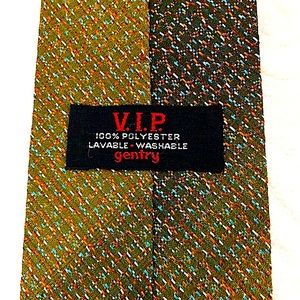 Vintage “VIP by Gentry”  70s tie, unique, ombré, orange and green, 52”